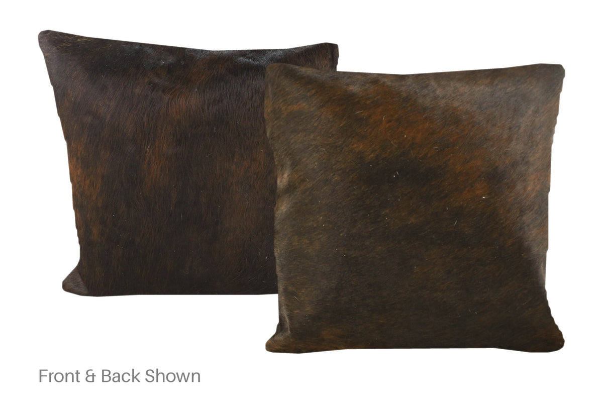 Dark Brindle Cowhide Pillow #A50660