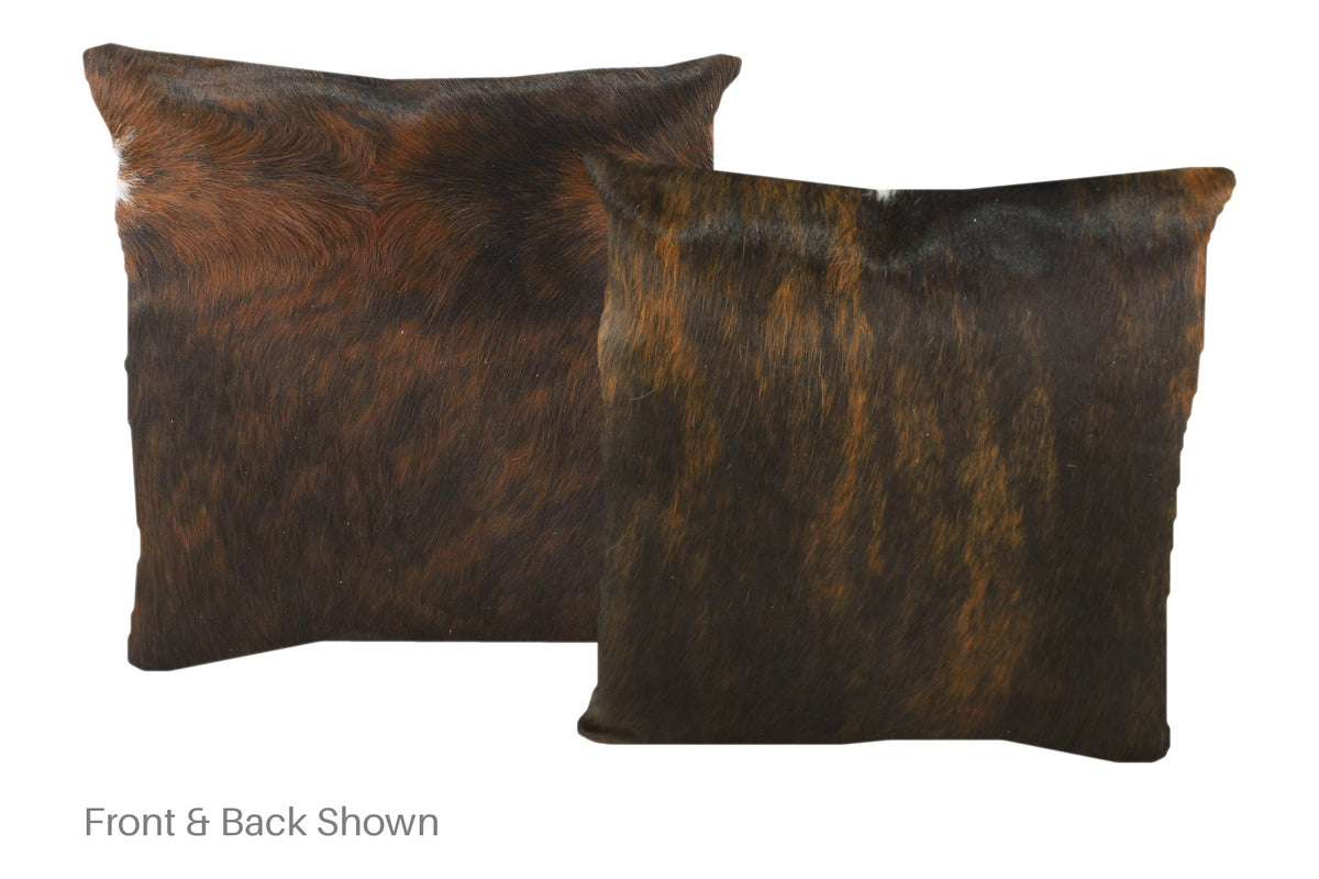Dark Brindle Cowhide Pillow #A50661