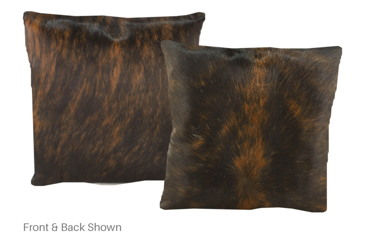 Dark Brindle Cowhide Pillow #A50662