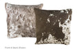 Salt and Pepper Brown Cowhide Pillow 16x16 #A50665 by Hudson Hides