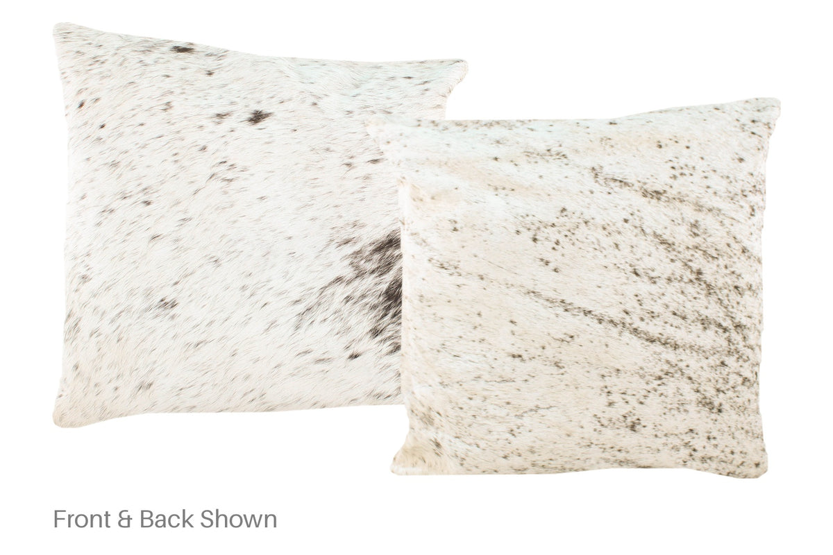 Salt and Pepper Black Cowhide Pillow #A50668