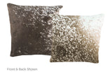 Salt and Pepper Black Cowhide Pillow 16x16 #A50669 by Hudson Hides