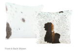 Salt and Pepper Black Cowhide Pillow 16x16 #A50670 by Hudson Hides