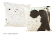 Black and White Cowhide Pillow 16x16 #A50672 by Hudson Hides