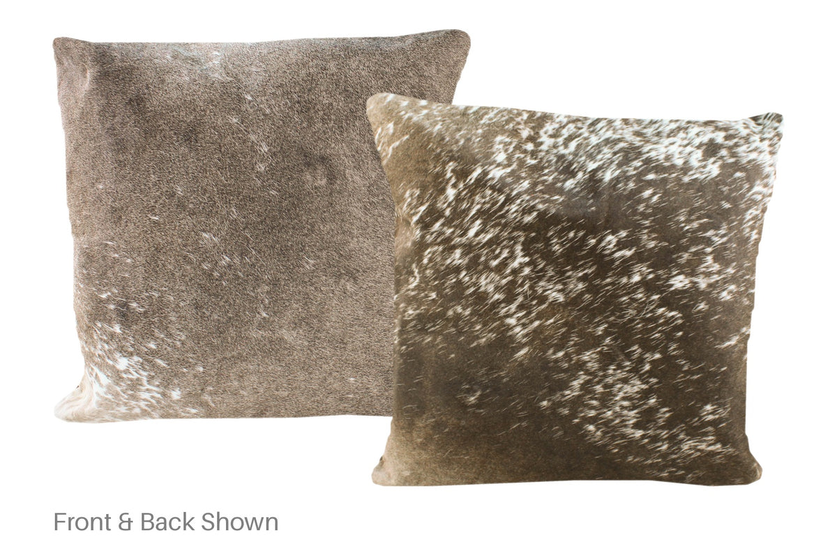 Grey Cowhide Pillow #A50673