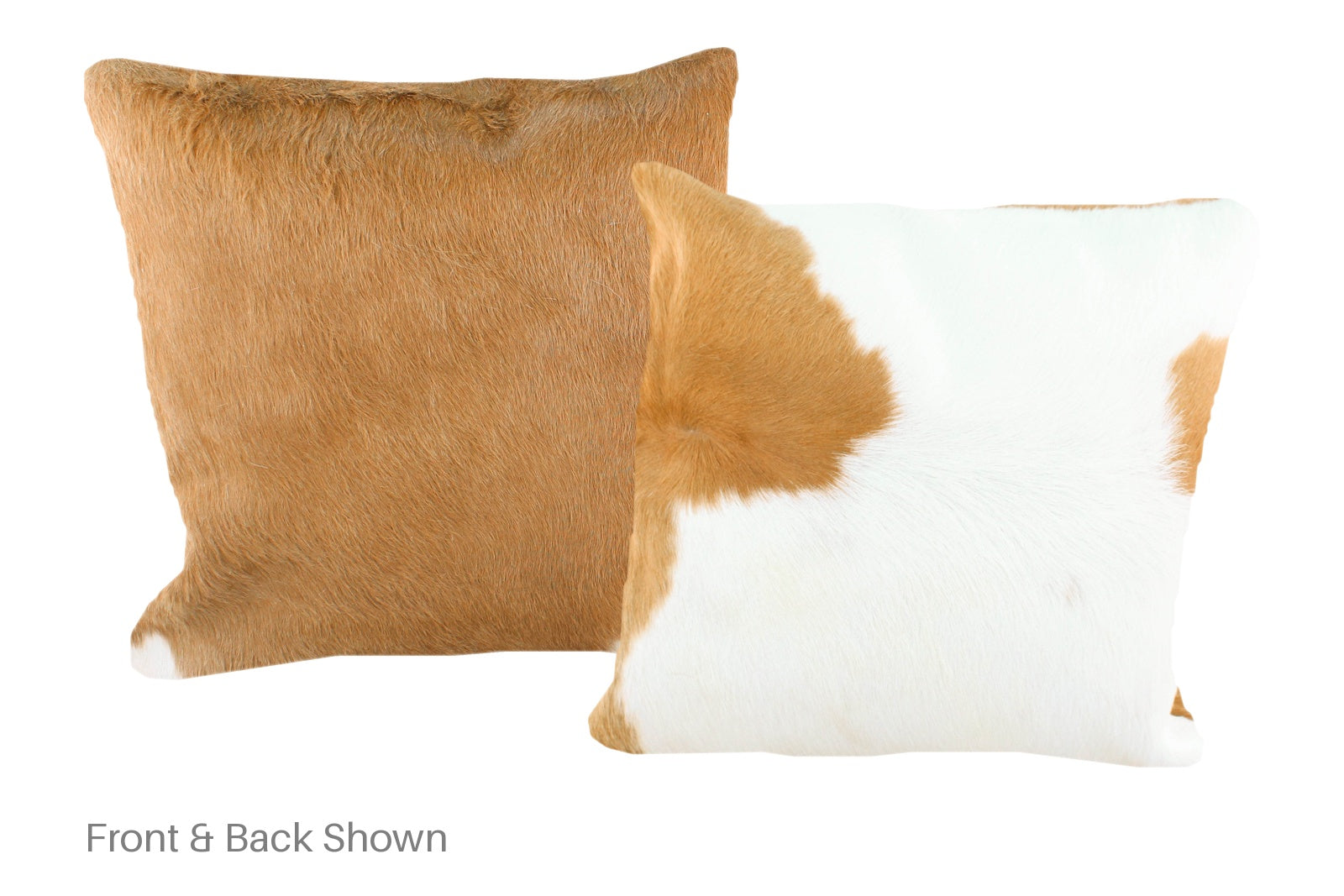 Beige and White Cowhide Pillow #A50675