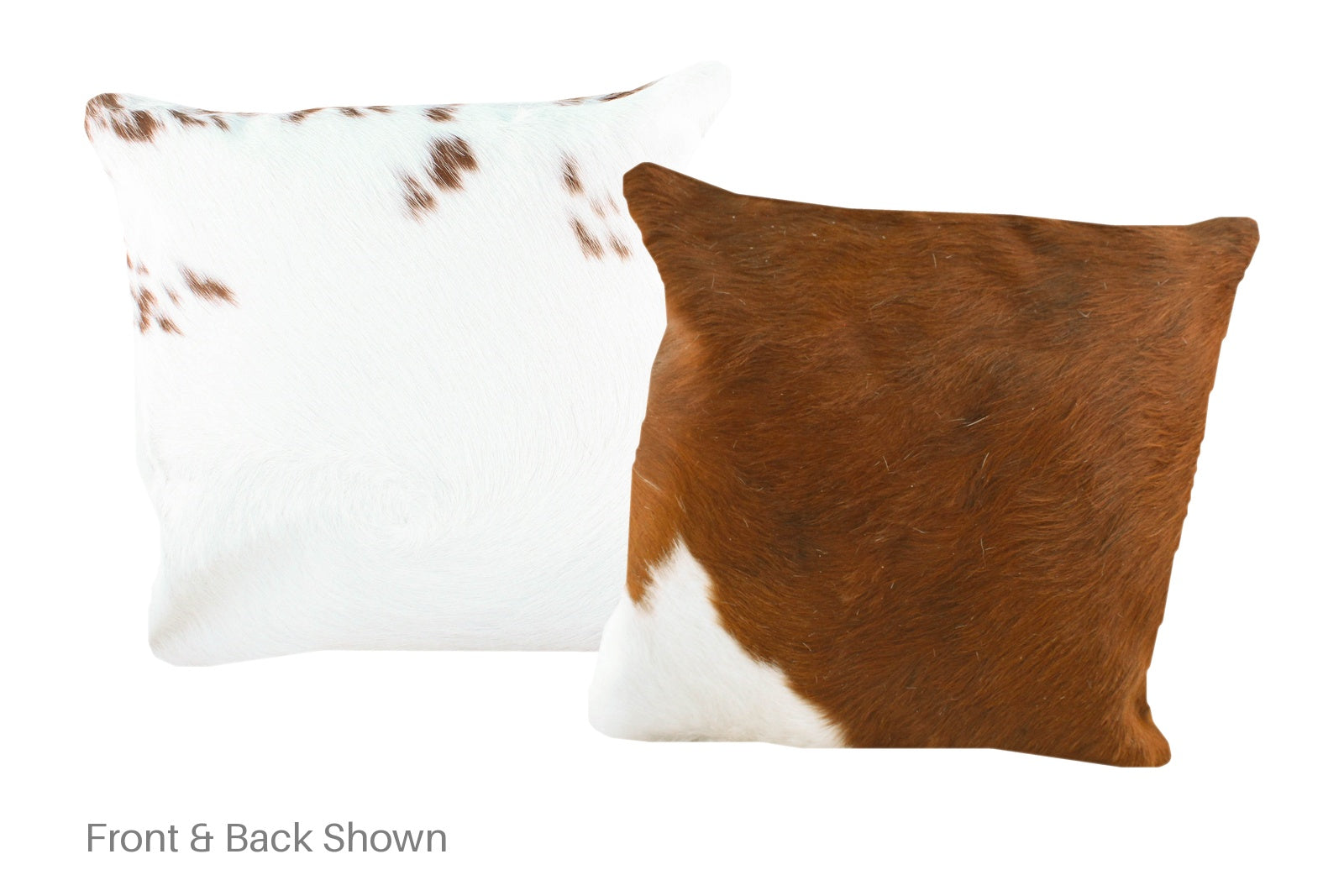 Brown and White Cowhide Pillow #A50680
