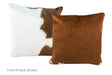 Brown and White Cowhide Pillow 16x16 #A50681 by Hudson Hides