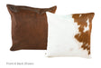 Brown and White Cowhide Pillow 16x16 #A50683 by Hudson Hides