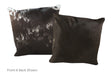Solid Black Cowhide Pillow 16x16 #A50684 by Hudson Hides