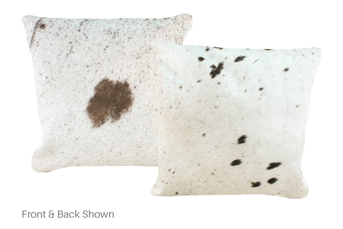 Salt and Pepper Black Cowhide Pillow #A50685