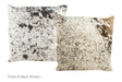 Salt and Pepper Black Cowhide Pillow 16x16 #A50687 by Hudson Hides