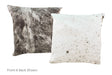 Salt and Pepper Black Cowhide Pillow 16x16 #A50689 by Hudson Hides