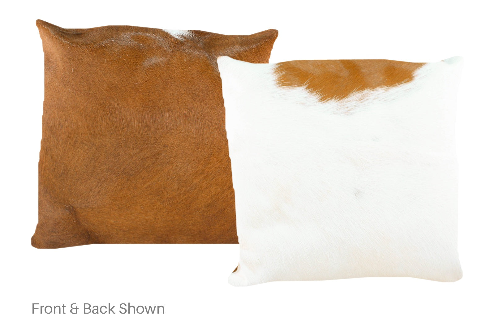 Brown and White Cowhide Pillow #A50695