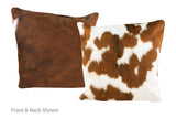 Tricolor Cowhide Pillow 16x16 #A50698 by Hudson Hides