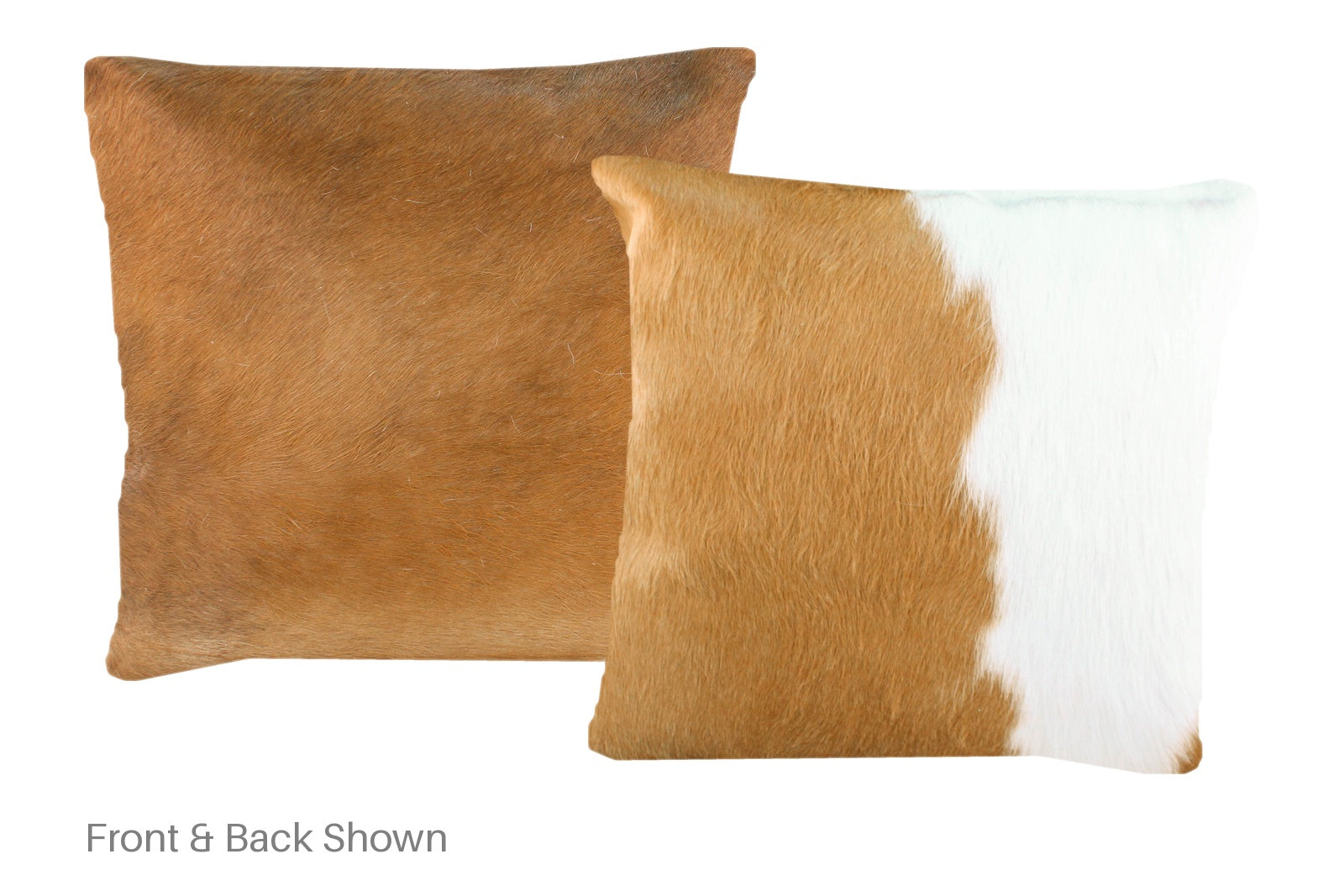 Brown and White Cowhide Pillow #A50700