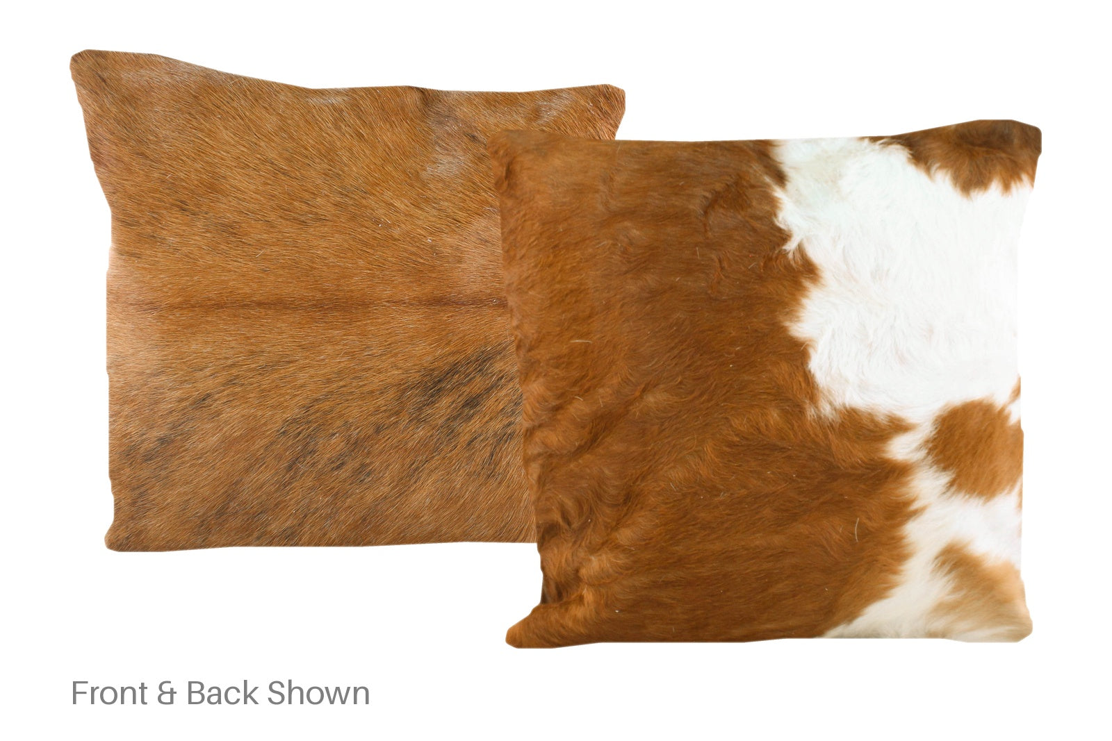 Brown and White Cowhide Pillow #A50701