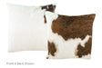Tricolor Cowhide Pillow 16x16 #A50702 by Hudson Hides