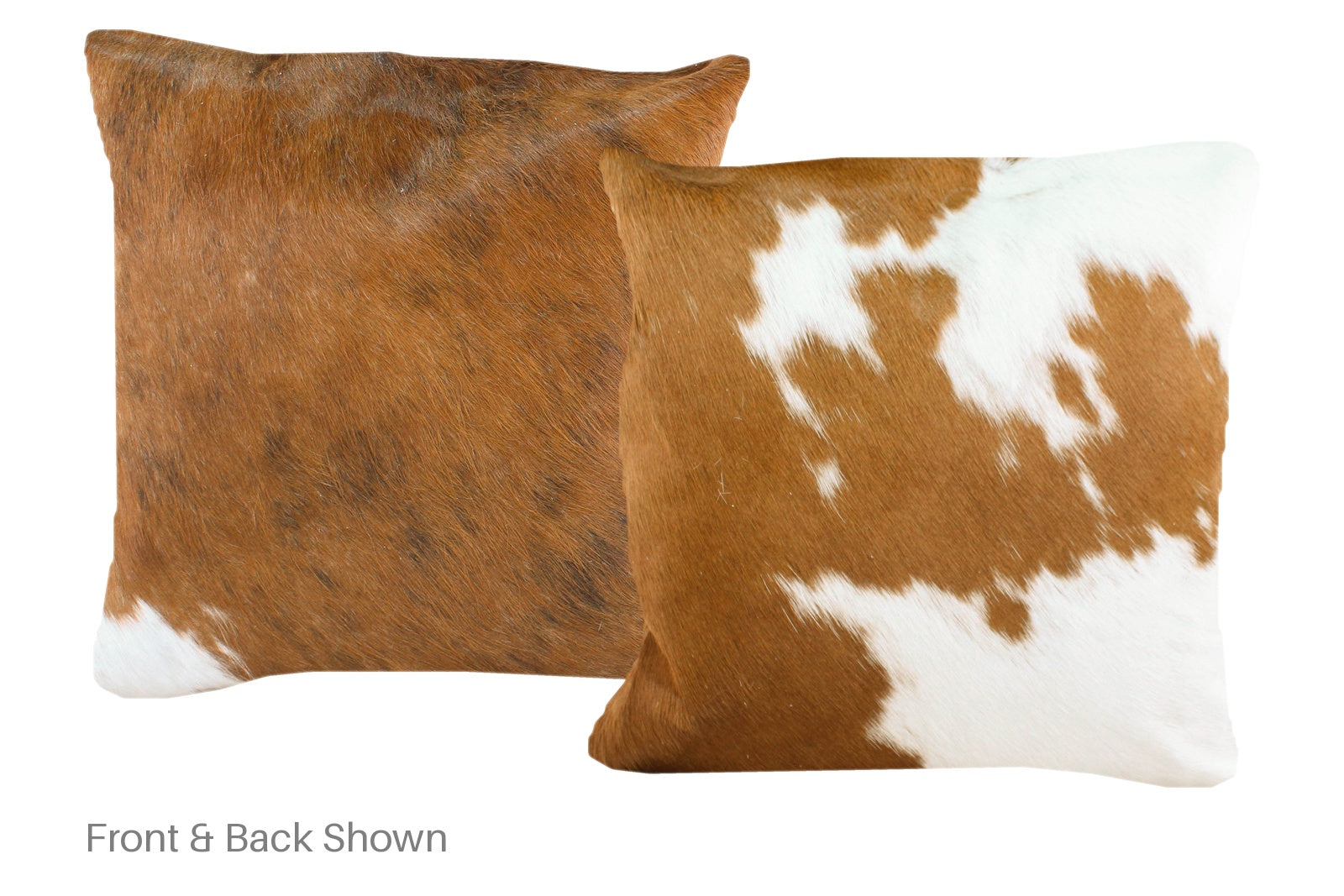 Brown and White Cowhide Pillow #A50703