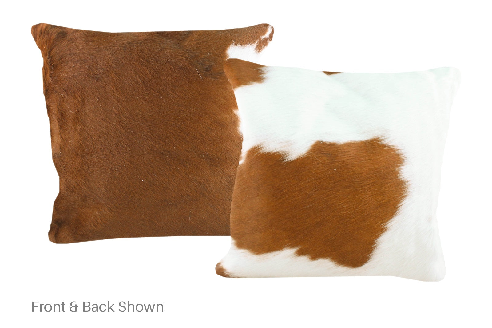 Brown and White Cowhide Pillow #A50704