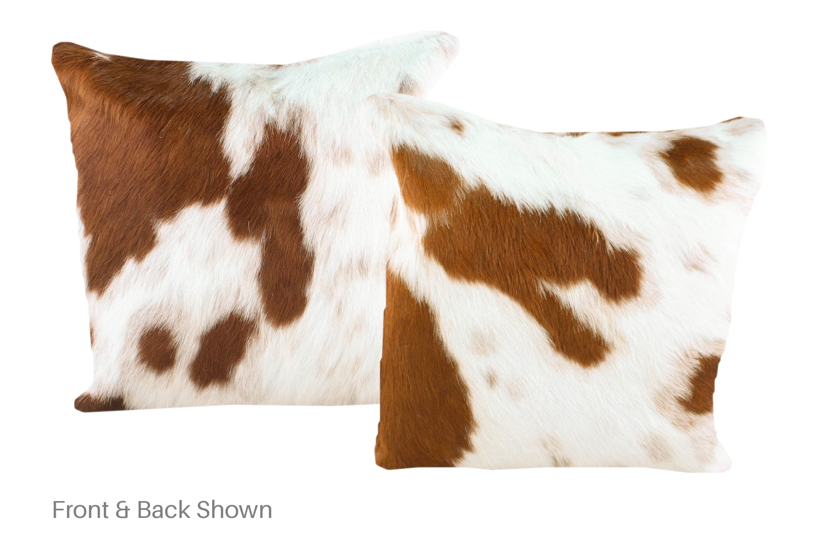 Brown and White Cowhide Pillow #A50705