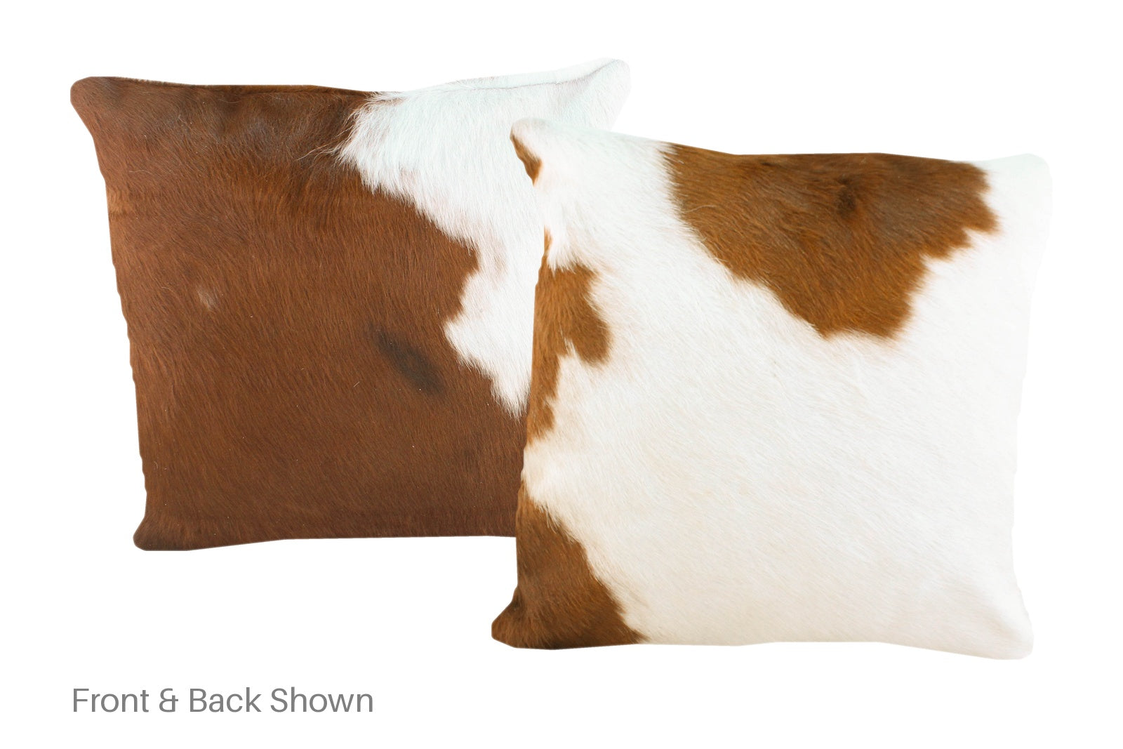Brown and White Cowhide Pillow #A50711