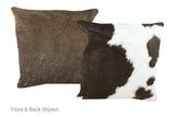Black and White Cowhide Pillow 16x16 #A50715 by Hudson Hides