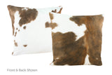 Tricolor Cowhide Pillow 16x16 #A50717 by Hudson Hides