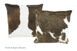 Black and White Cowhide Pillow 16x16 #A50720 by Hudson Hides