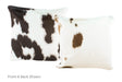 Black and White Cowhide Pillow 16x16 #A50721 by Hudson Hides