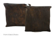 Dark Brindle Cowhide Pillow 16x16 #A50722 by Hudson Hides