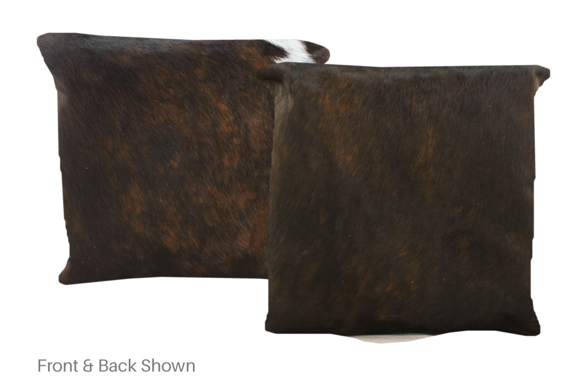 Dark Brindle Cowhide Pillow #A50722