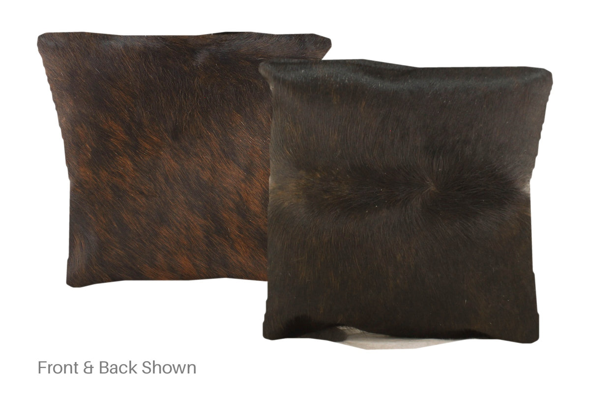 Dark Brindle Cowhide Pillow #A50723