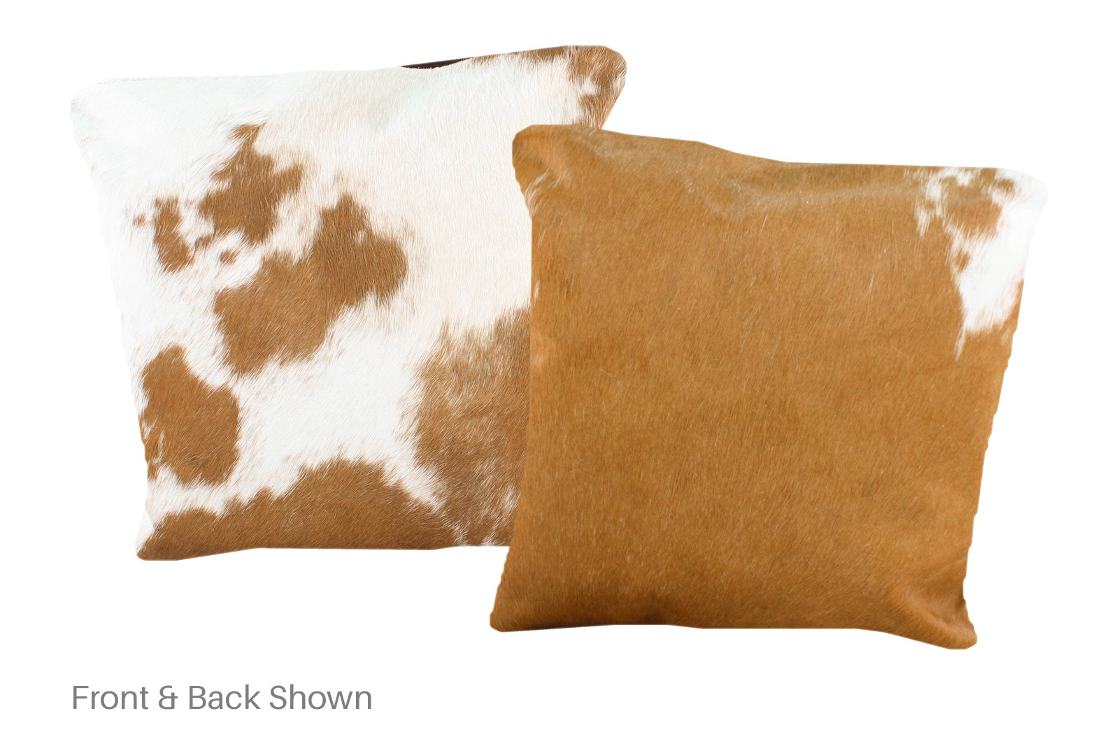 Brown and White Cowhide Pillow #A50724