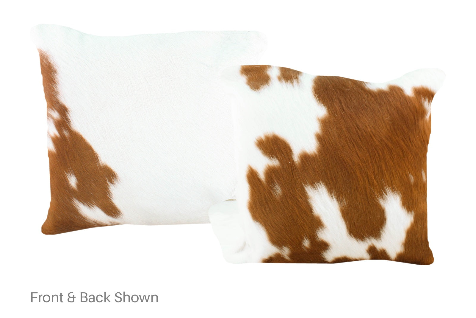 Brown and White Cowhide Pillow #A50726