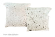 Salt and Pepper Black Cowhide Pillow 16x16 #A50727 by Hudson Hides