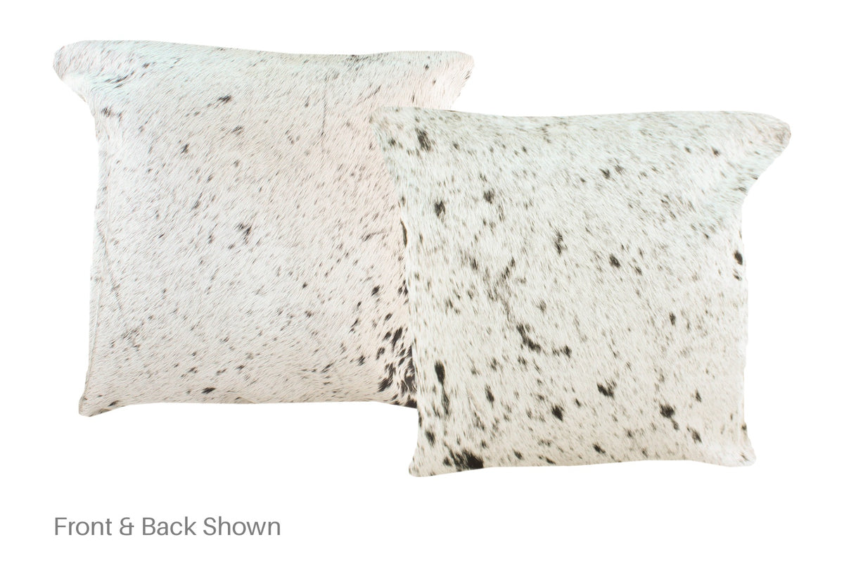 Salt and Pepper Black Cowhide Pillow #A50727