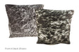 Salt and Pepper Black Cowhide Pillow 16x16 #A50728 by Hudson Hides