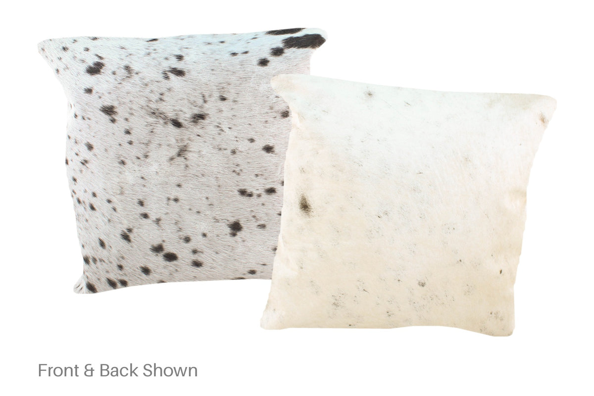 Salt and Pepper Black Cowhide Pillow #A50729