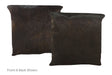 Solid Black Cowhide Pillow 16x16 #A50731 by Hudson Hides