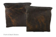 Dark Brindle Cowhide Pillow 16x16 #A50733 by Hudson Hides