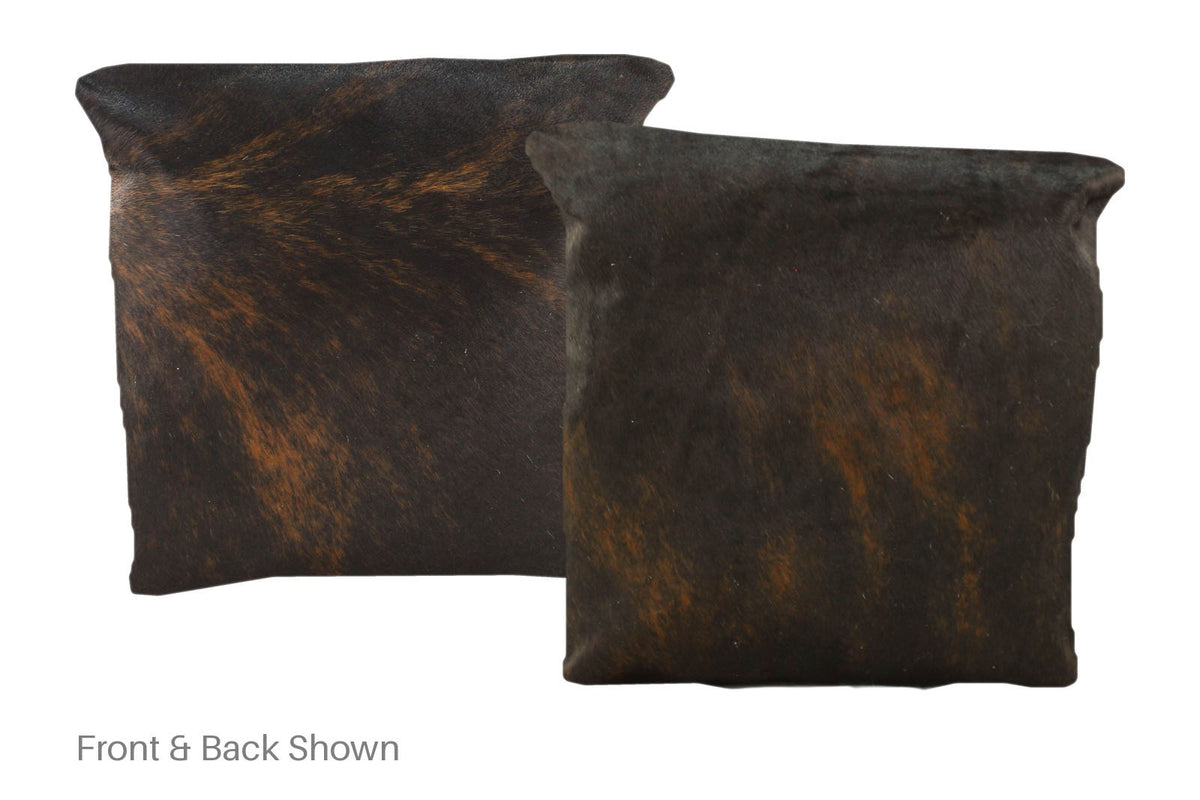 Dark Brindle Cowhide Pillow #A50733