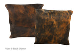 Medium Brindle Cowhide Pillow 16x16 #A50734 by Hudson Hides