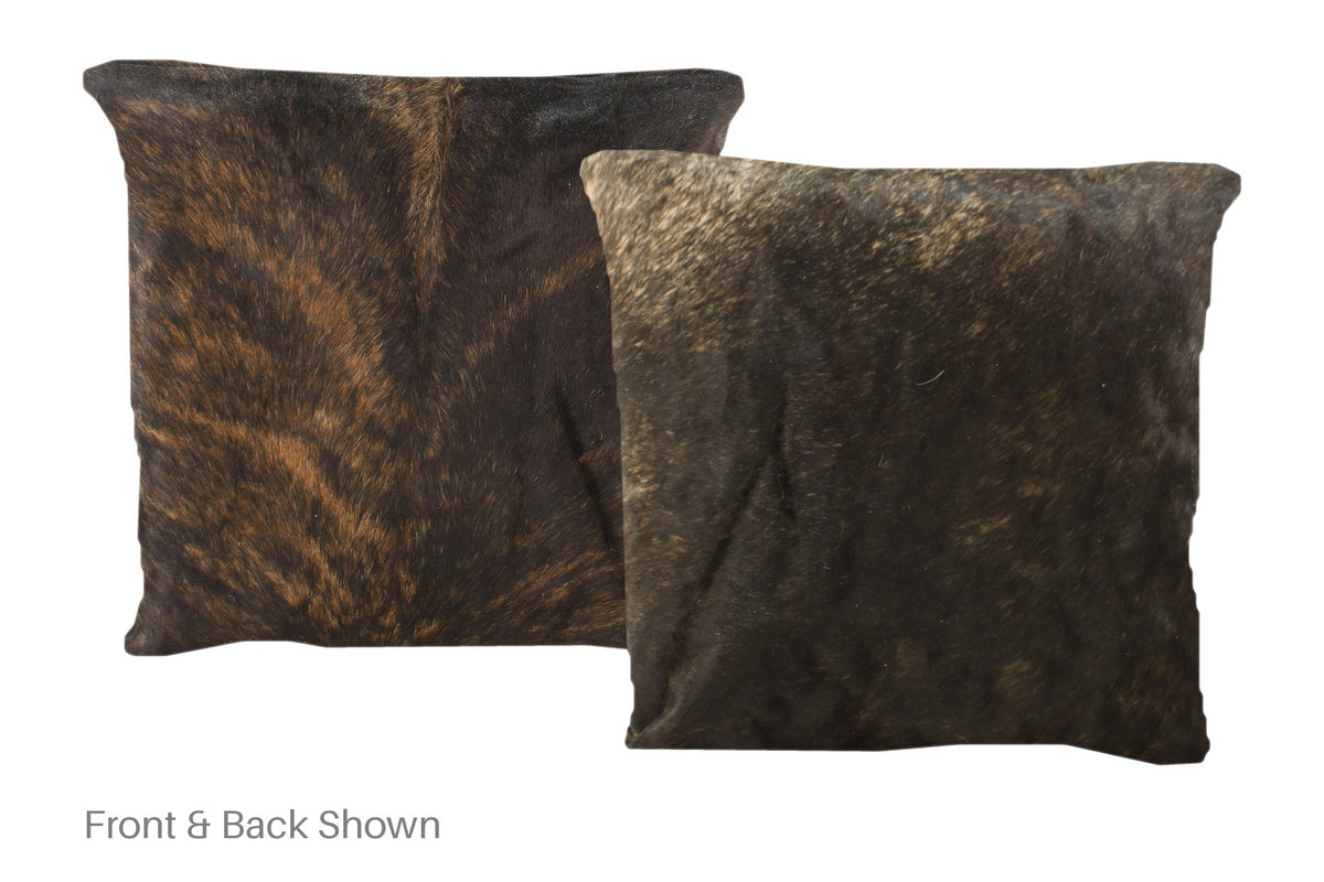 Dark Brindle Cowhide Pillow #A50735