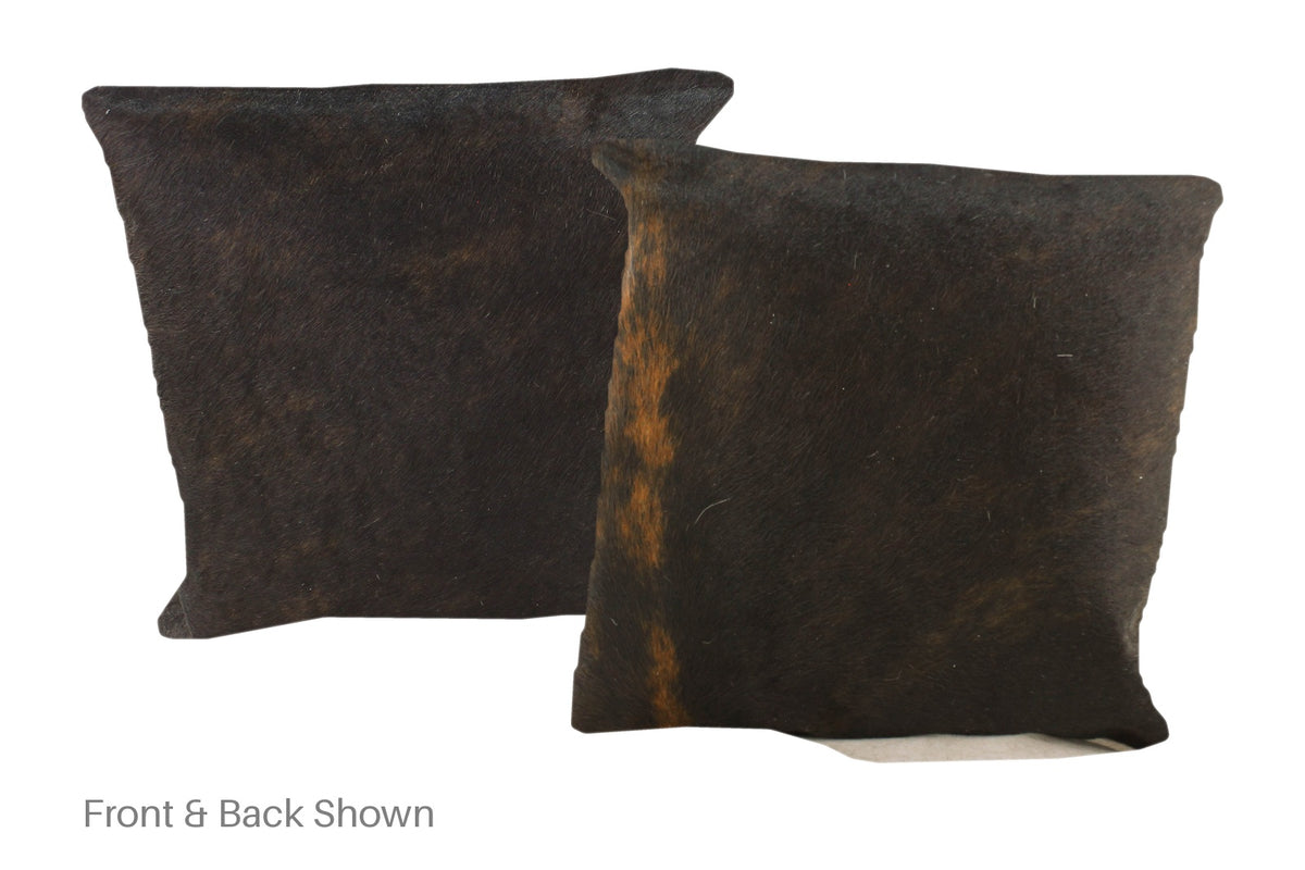 Dark Brindle Cowhide Pillow #A50736