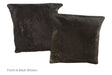 Dark Brindle Cowhide Pillow 16x16 #A50738 by Hudson Hides