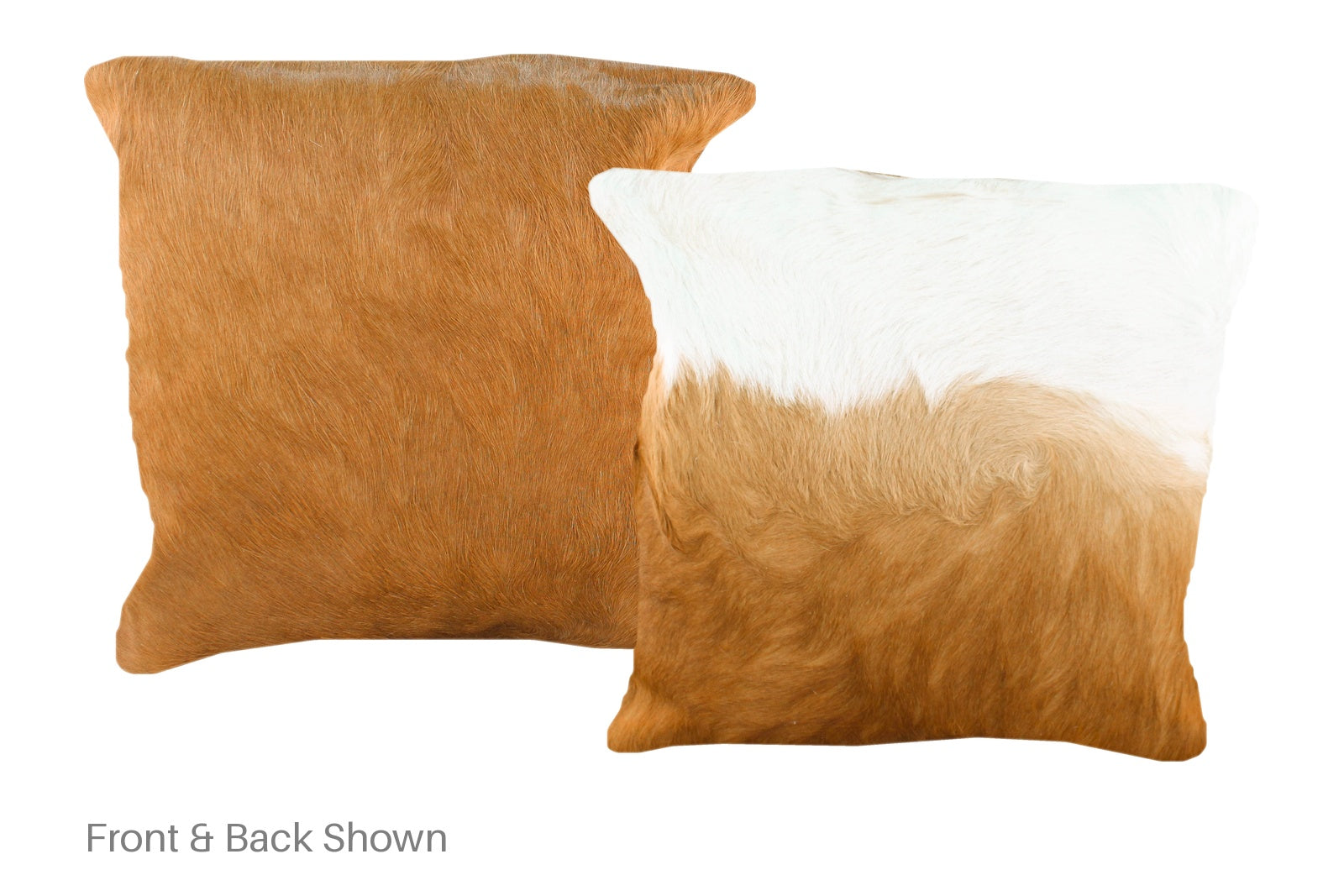Brown and White Cowhide Pillow #A50739