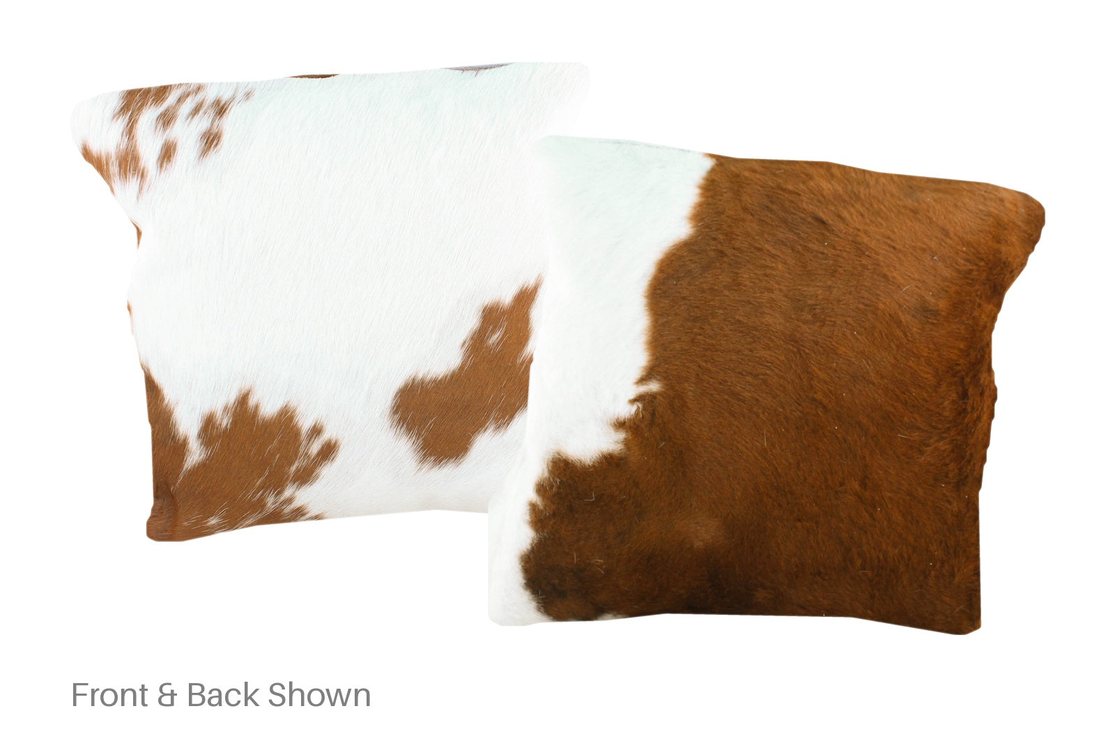 Brown and White Cowhide Pillow #A50740