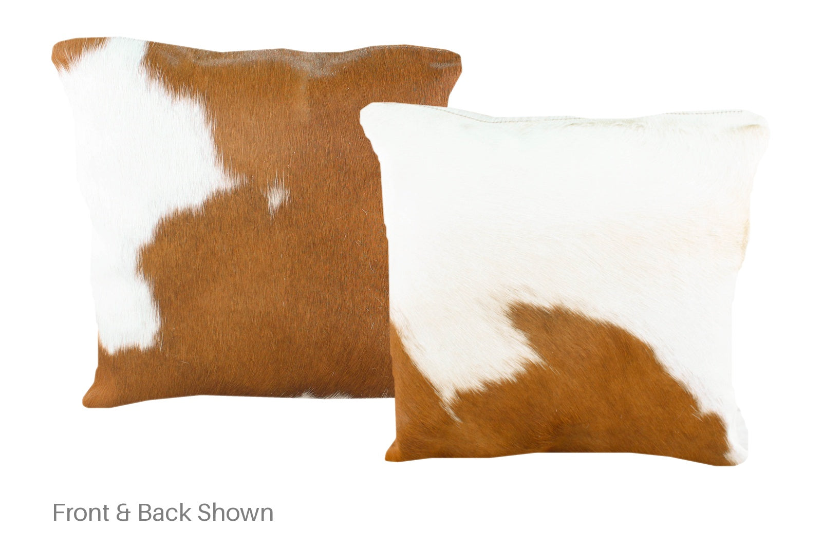Brown and White Cowhide Pillow #A50741
