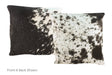 Salt and Pepper Black Cowhide Pillow 16x16 #A50742 by Hudson Hides